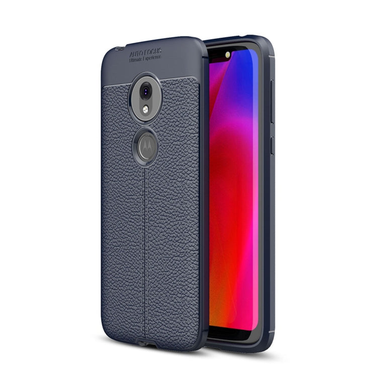 Litchi Texture TPU Shockproof Case for Motorola Moto G7 Play