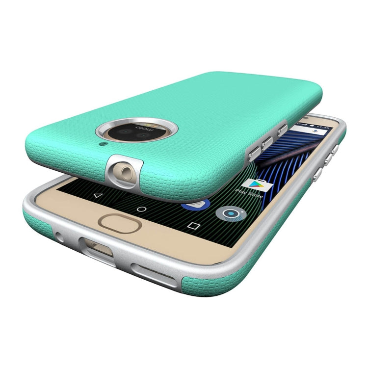 For Motorola Moto G6 Plus Anti-slip Armor Texture TPU + PC Protective Case Back Cover Shell