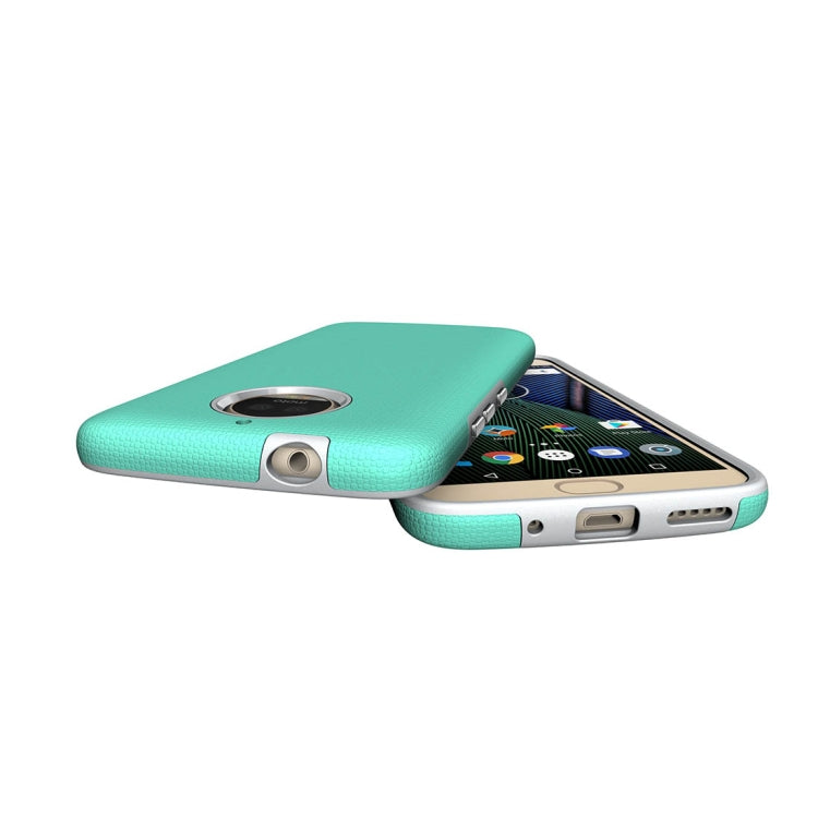 For Motorola Moto G6 Plus Anti-slip Armor Texture TPU + PC Protective Case Back Cover Shell