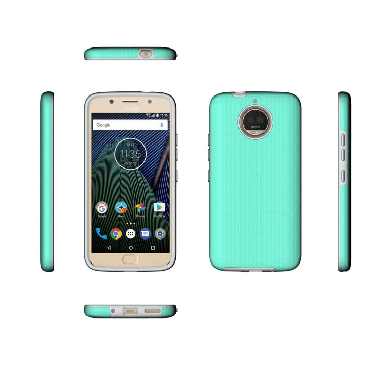 For Motorola Moto G6 Plus Anti-slip Armor Texture TPU + PC Protective Case Back Cover Shell