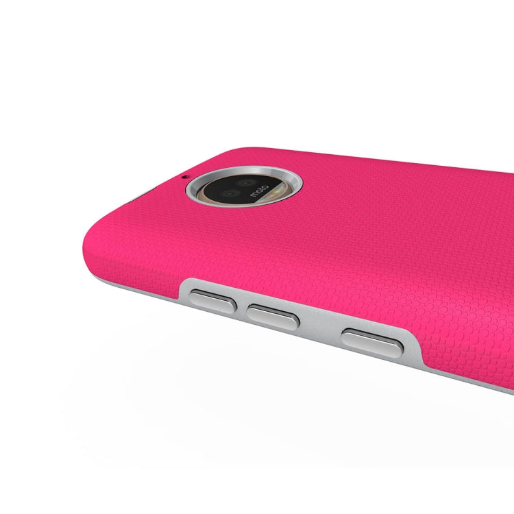 For Motorola Moto G6 Plus Anti-slip Armor Texture TPU + PC Protective Case Back Cover Shell