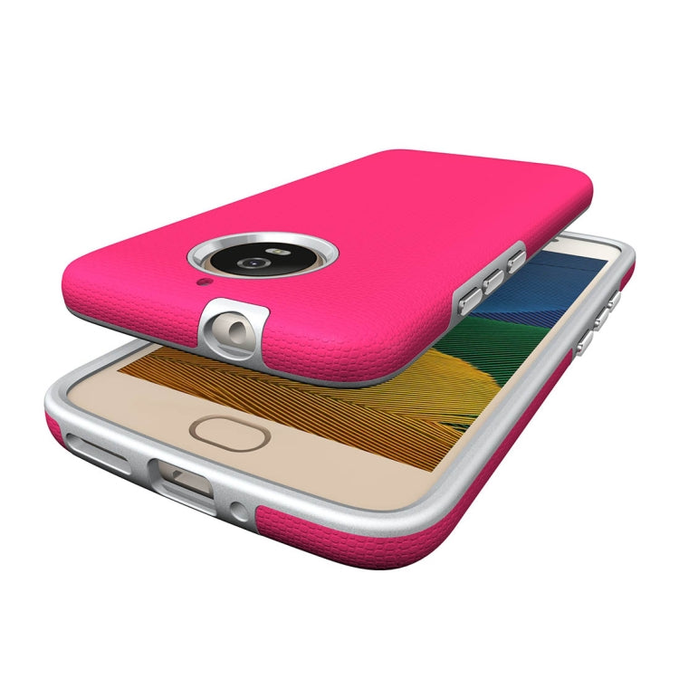 For Motorola Moto G6 Anti-slip Armor Texture TPU + PC Protective Case Back Cover Shell