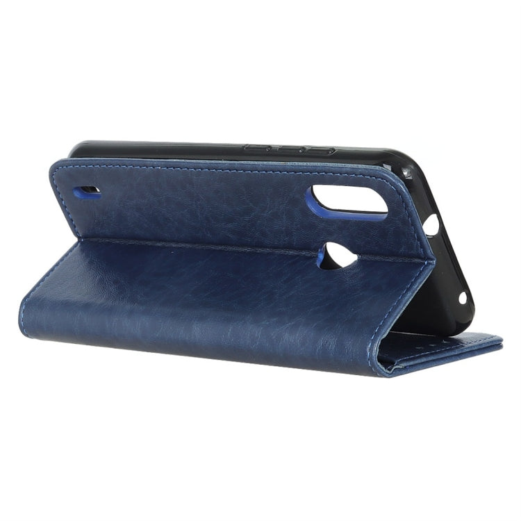 Magnetic Retro Crazy Horse Texture Horizontal Flip Leather Case for Motorola Moto P40 Play, with Holder & Card Slots & Wallet