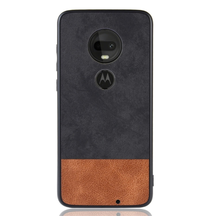 Shockproof Color Matching Denim PC + PU + TPU Protective Case for Motorola Moto G7