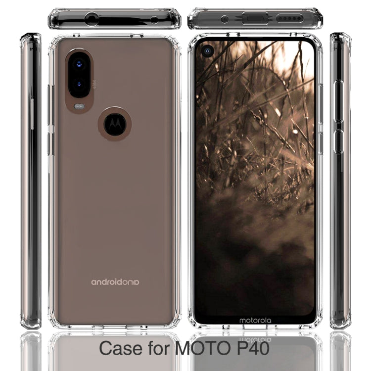 Scratchproof TPU + Acrylic Protective Case for MOTO P40 / MOTO One Vision