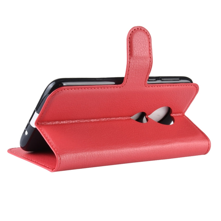 Litchi Texture Horizontal Flip Leather Case for MOTO G7 Play, with Wallet & Holder & Card Slots