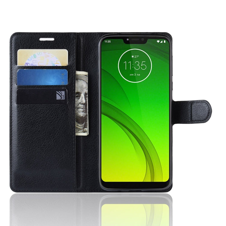 Litchi Texture Horizontal Flip Leather Case for MOTO G7 Power, with Wallet & Holder & Card Slots