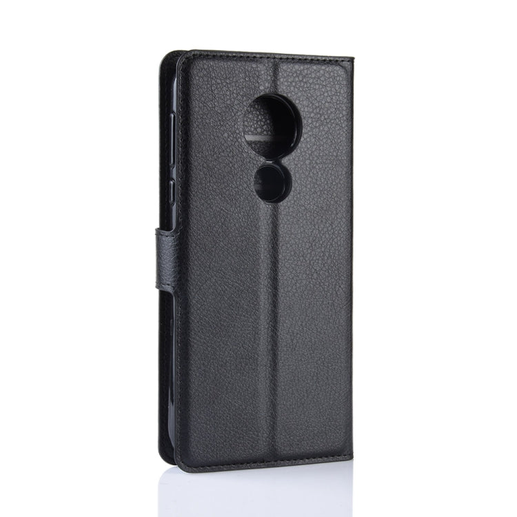 Litchi Texture Horizontal Flip Leather Case for MOTO G7 Power, with Wallet & Holder & Card Slots
