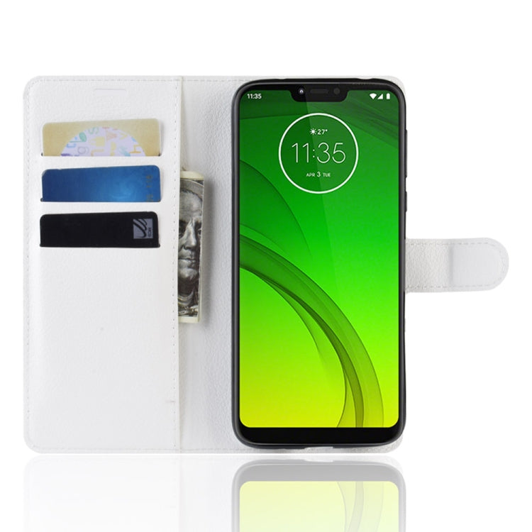 Litchi Texture Horizontal Flip Leather Case for MOTO G7 Power, with Wallet & Holder & Card Slots