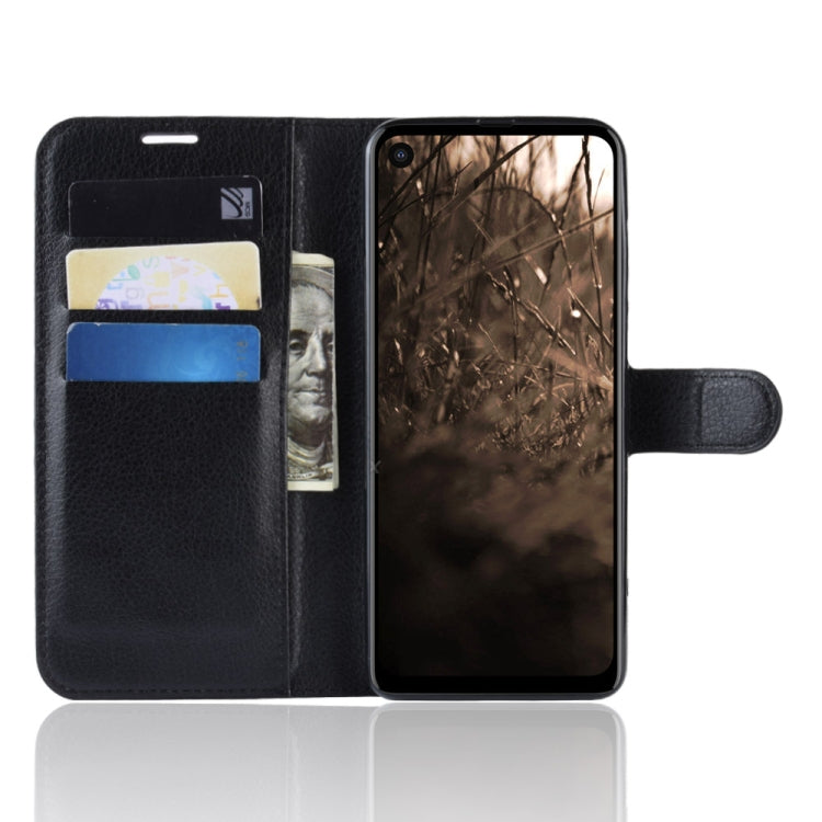 Litchi Texture Horizontal Flip Leather Case for MOTO P40, with Wallet & Holder & Card Slots
