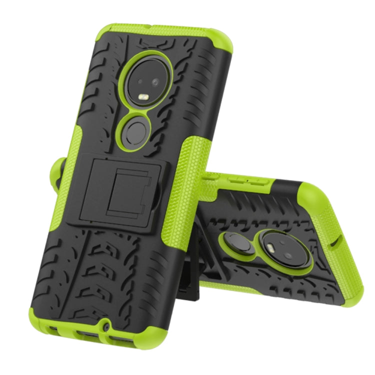 Tire Texture TPU+PC Shockproof Case for Motorola G7, with Holder