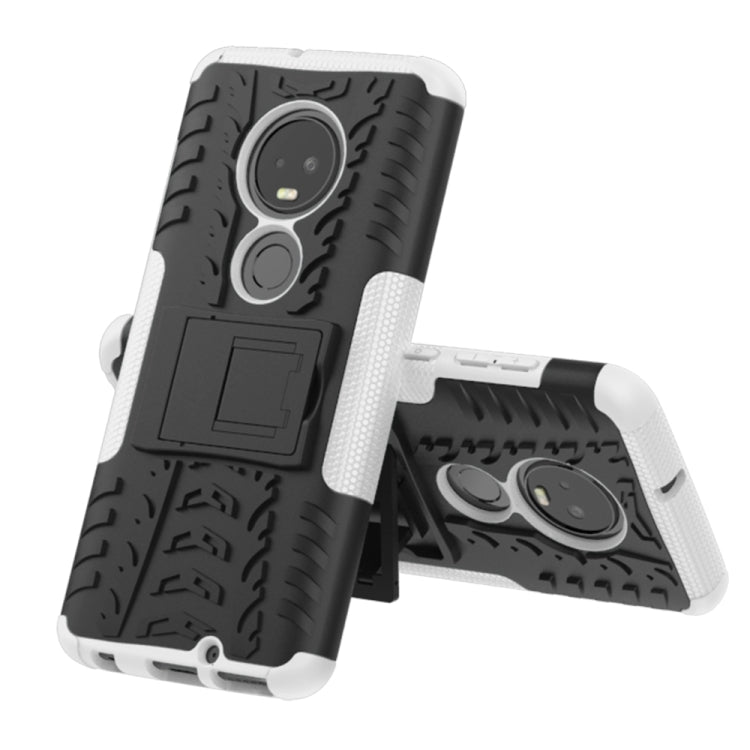 Tire Texture TPU+PC Shockproof Case for Motorola G7, with Holder