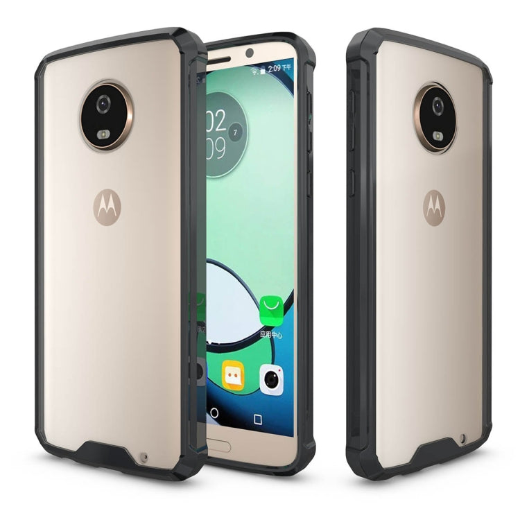For Motorola Moto G6 Plus Acrylic + TPU Shockproof Transparent Armor Protective Back Cover Case