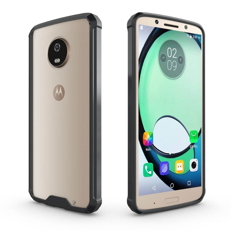 For Motorola Moto G6 Plus Acrylic + TPU Shockproof Transparent Armor Protective Back Cover Case