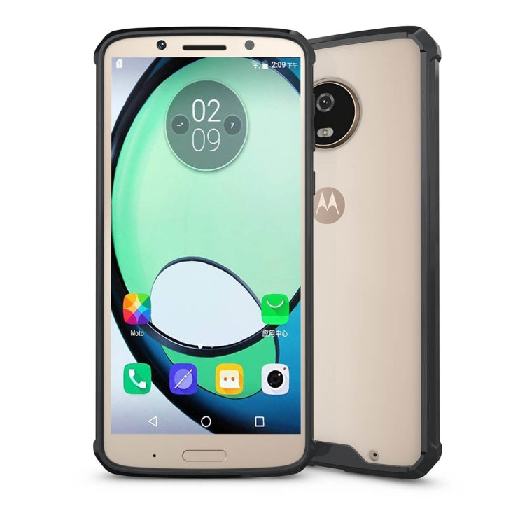 For Motorola Moto G6 Plus Acrylic + TPU Shockproof Transparent Armor Protective Back Cover Case