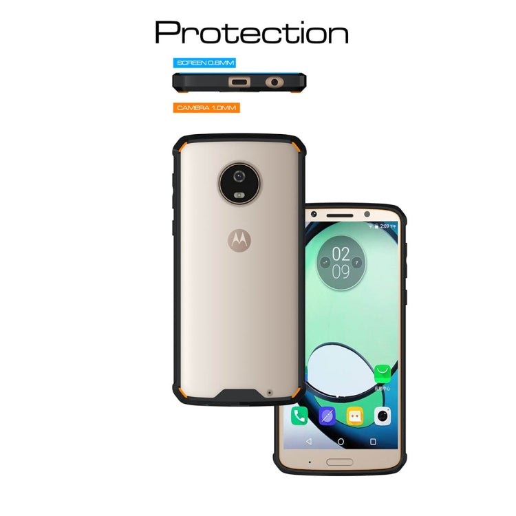 For Motorola Moto G6 Plus Acrylic + TPU Shockproof Transparent Armor Protective Back Cover Case