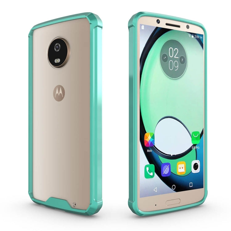 For Motorola Moto G6 Plus Acrylic + TPU Shockproof Transparent Armor Protective Back Cover Case