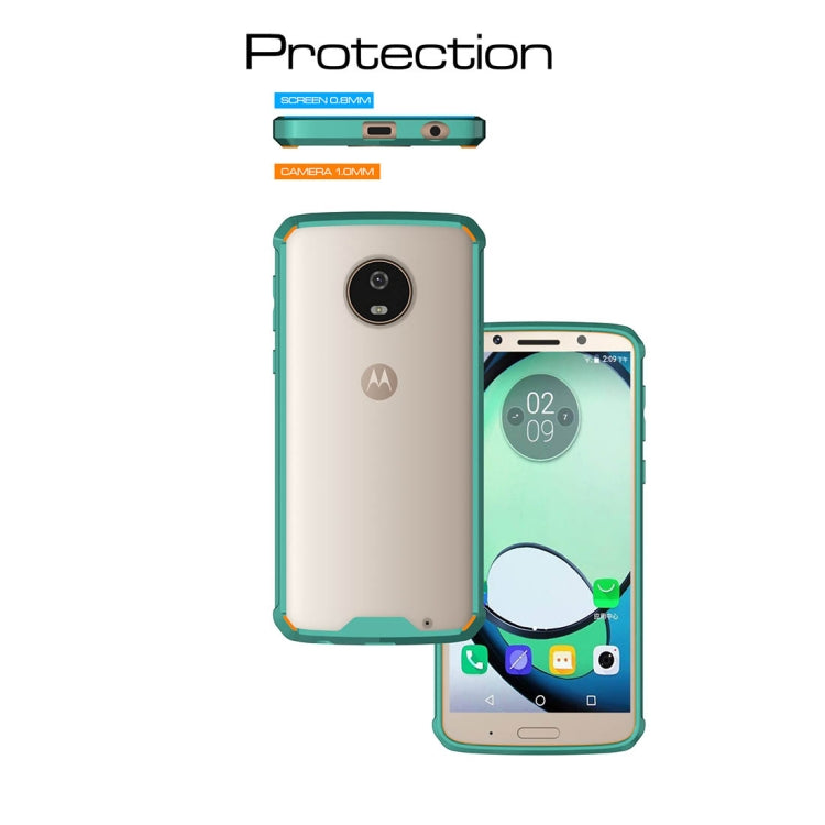 For Motorola Moto G6 Plus Acrylic + TPU Shockproof Transparent Armor Protective Back Cover Case