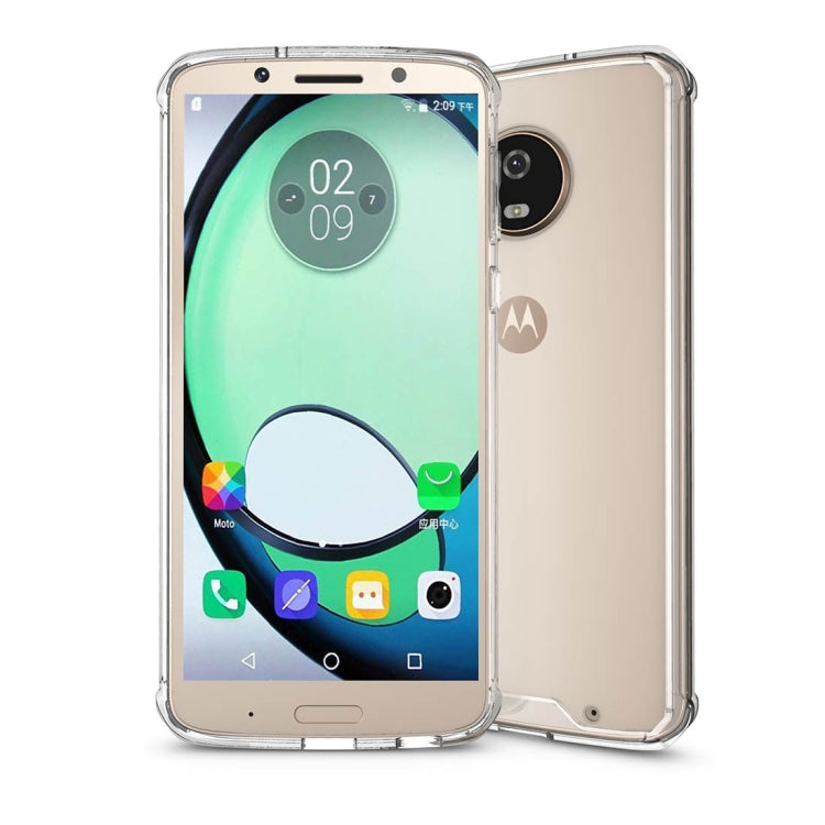 For Motorola Moto G6 Plus Acrylic + TPU Shockproof Transparent Armor Protective Back Cover Case