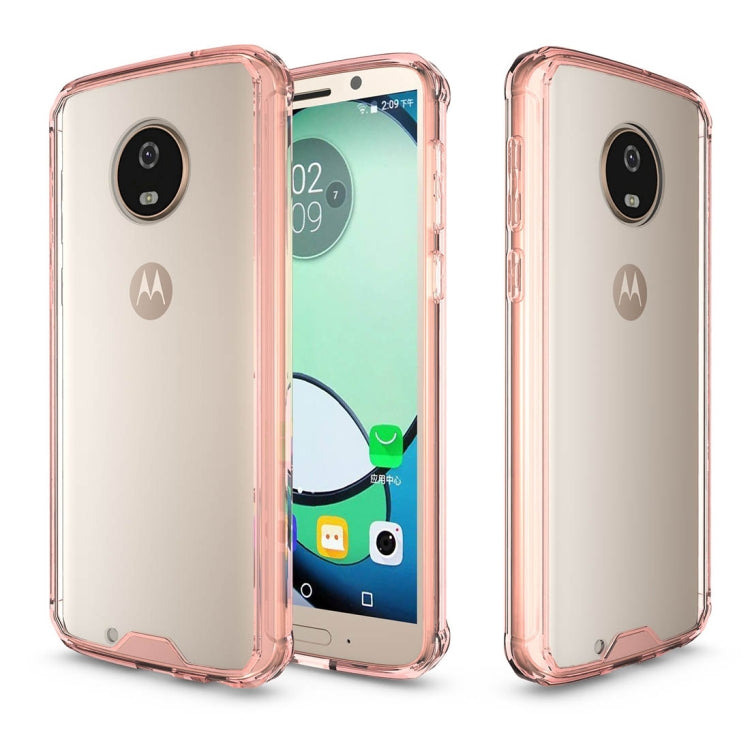 For Motorola Moto G6 Acrylic + TPU Shockproof Transparent Armor Protective Back Cover Case