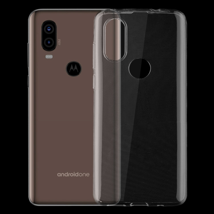 0.75mm Ultrathin Transparent TPU Soft Protective Case for MOTO P40
