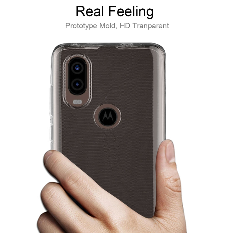 0.75mm Ultrathin Transparent TPU Soft Protective Case for MOTO P40