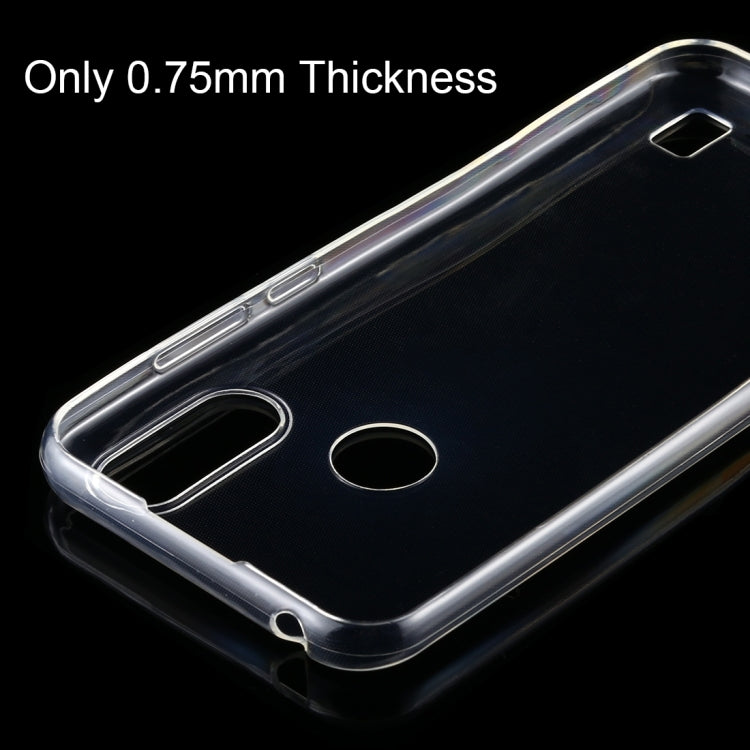 For Motorola Moto E6s 0.75mm Ultra-Thin Transparent TPU Protective Case
