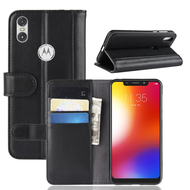 Calf Texture Horizontal Flip Leather Case for Motorola One (P30 Play), with Holder & Card Slots & Wallet
