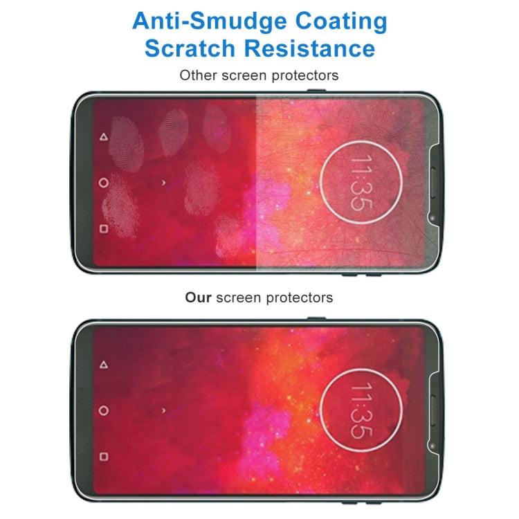 50 PCS 0.26mm 9H 2.5D Tempered Glass Film for Motorola Moto Z3 Play