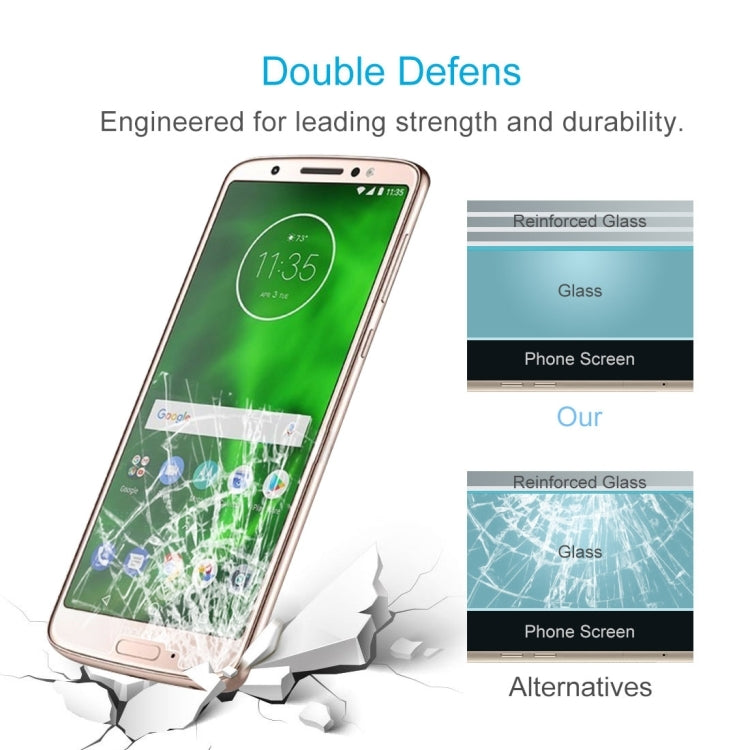 10 PCS 0.26mm 9H 2.5D Tempered Glass Film for Motorola Moto G6