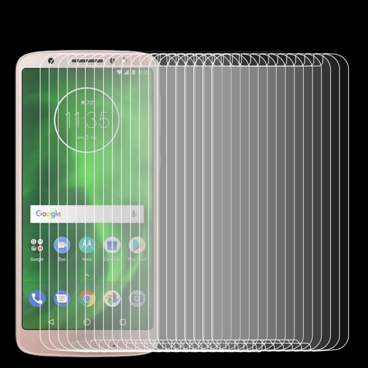 50 PCS 0.26mm 9H 2.5D Tempered Glass Film for Motorola Moto G6