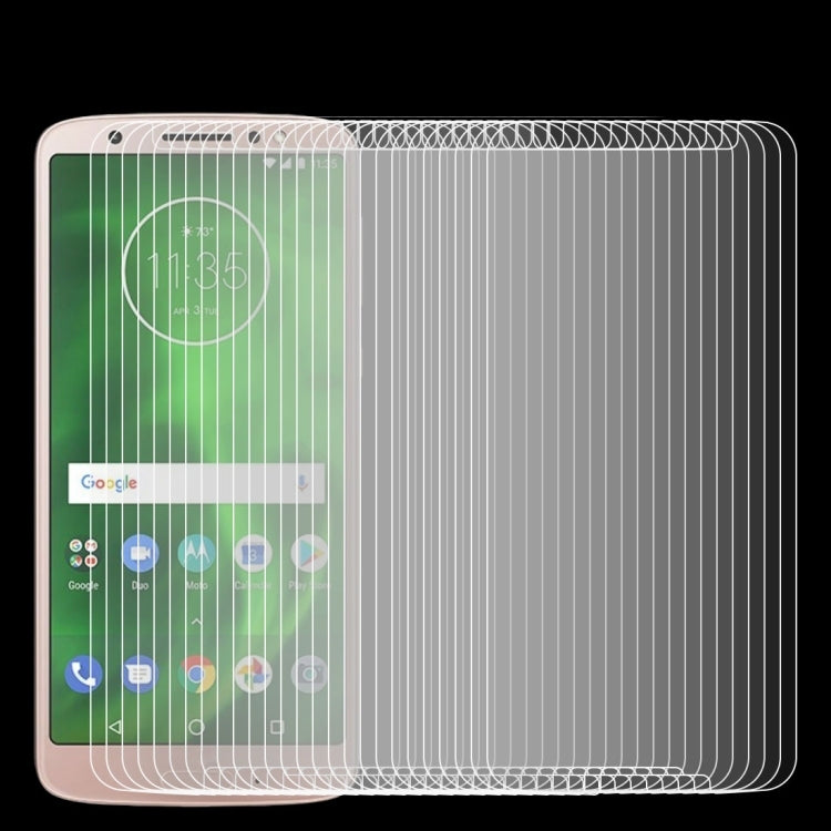 100 PCS 0.26mm 9H 2.5D Tempered Glass Film for Motorola Moto G6
