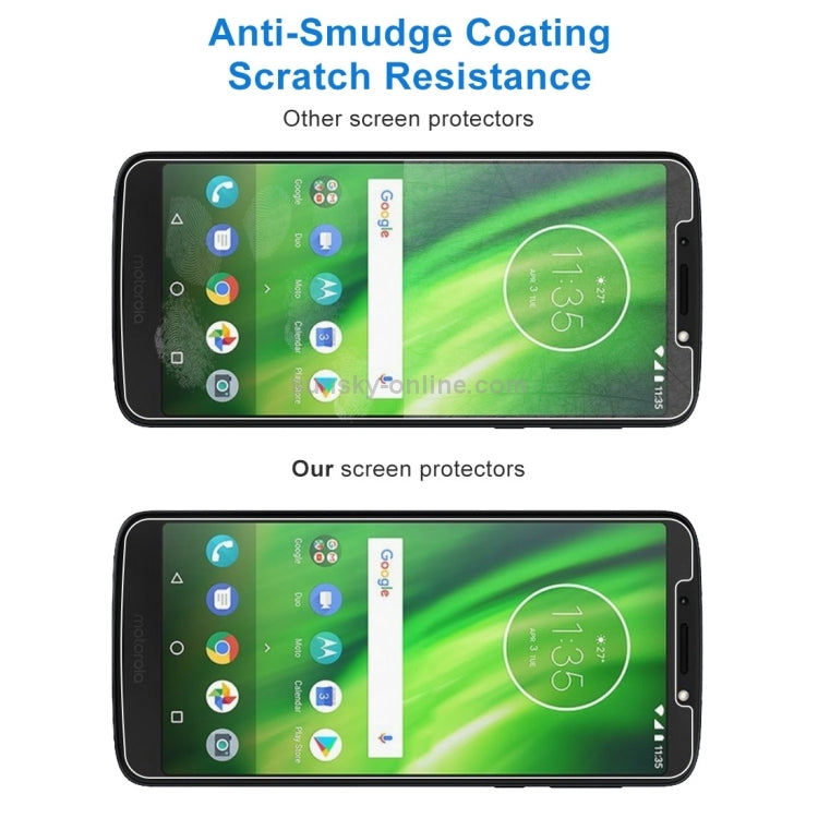 100 PCS 0.26mm 9H 2.5D Tempered Glass Film for Motorola Moto G6 Play