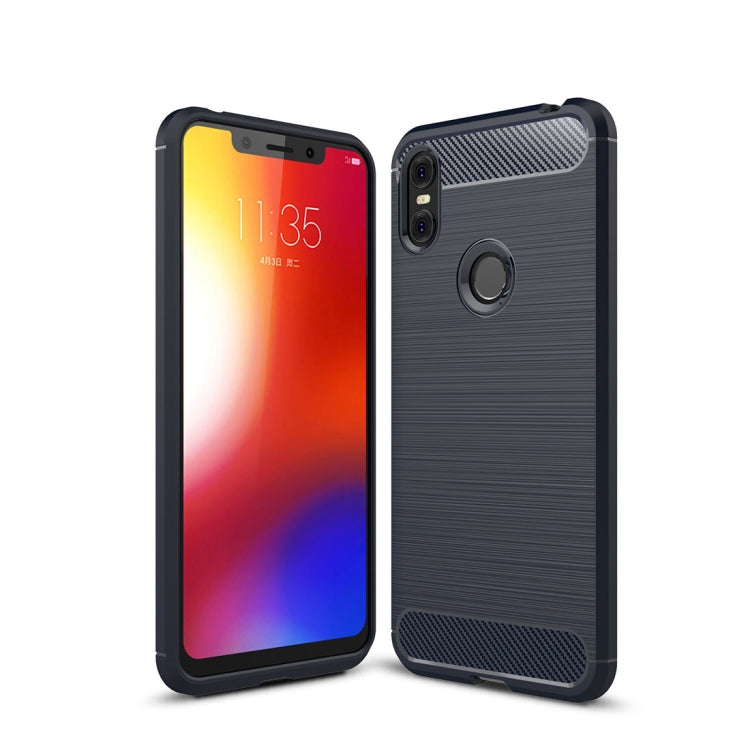 Brushed Texture Carbon Fiber Shockproof TPU Case for Motorola Moto One (P30 Play)