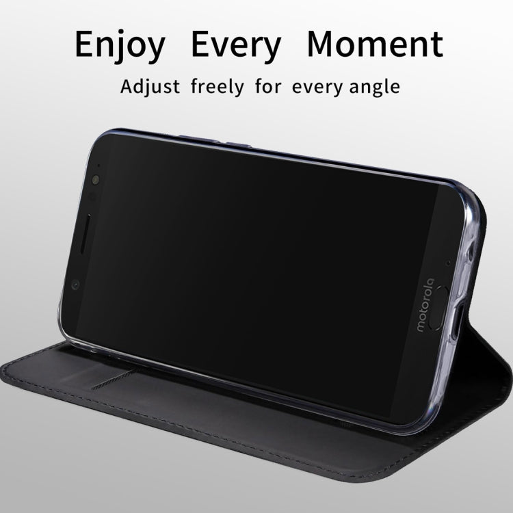 DZGOGO ISKIN Series Slight Frosted PU+ TPU Case for Motorola Moto G6 Plus