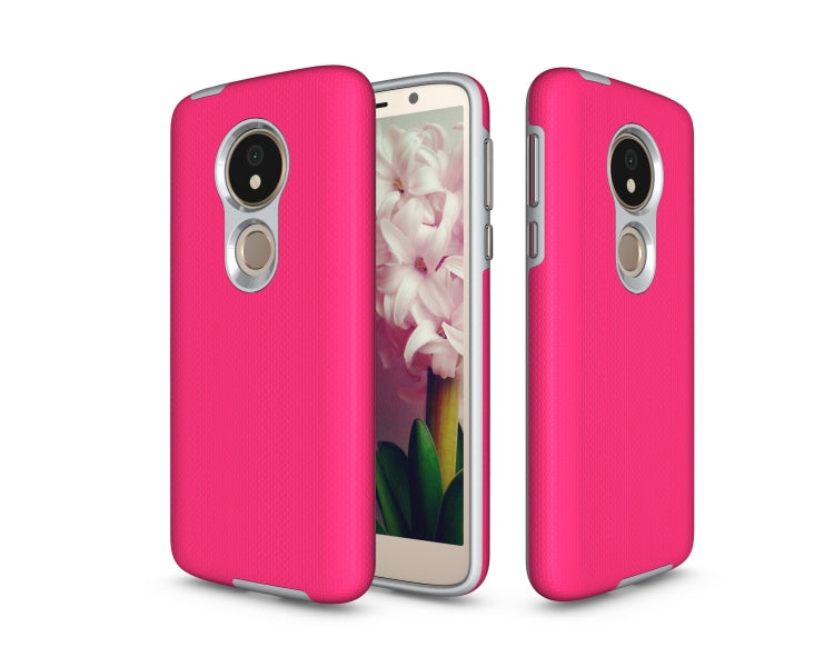 Anti-slip Armor Texture TPU + PC Case for Motorola Moto G6 Play (US Version)