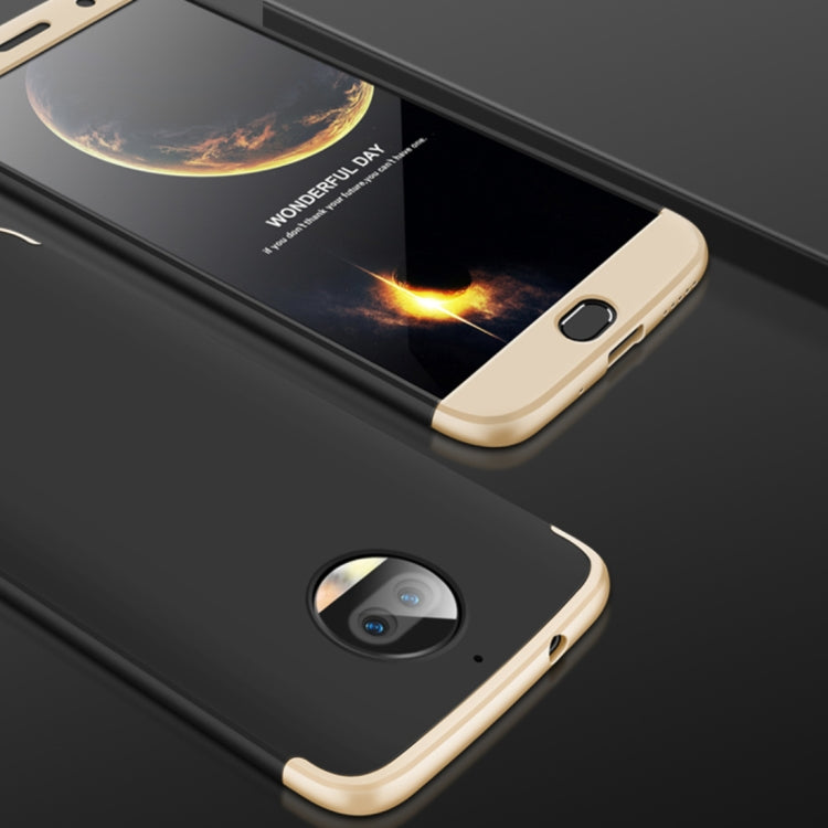 GKK for Motorola Moto G5S PLus Three Stage Splicing 360 Degree Full Coverage PC Protective Case Back Cover