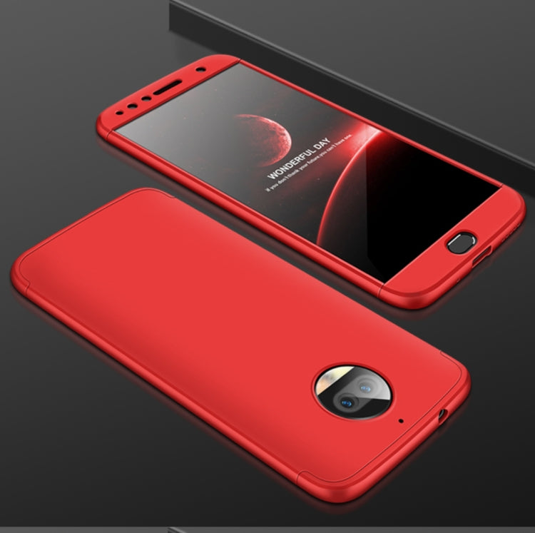 GKK for Motorola Moto G5S PLus Three Stage Splicing 360 Degree Full Coverage PC Protective Case Back Cover