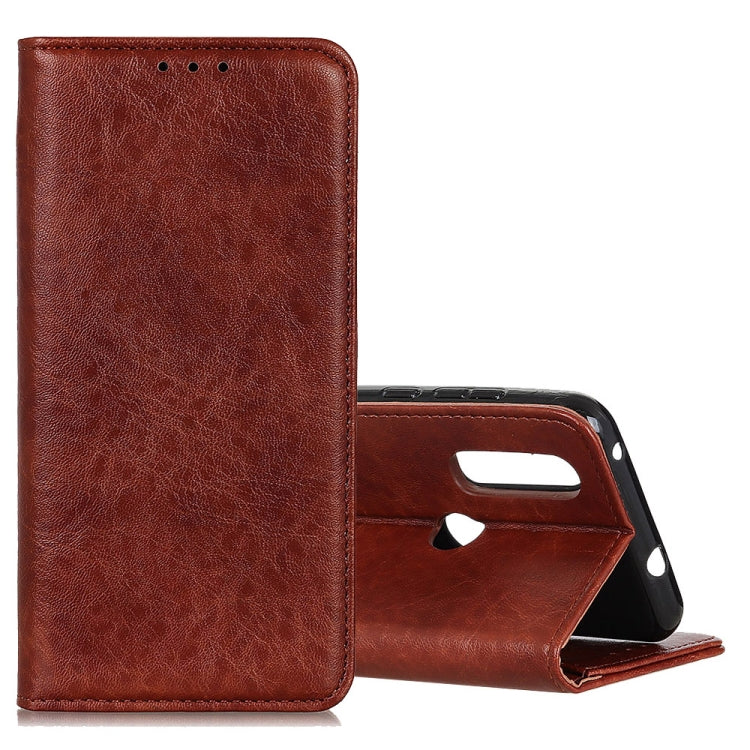 Magnetic Crazy Horse Texture Horizontal Flip Leather Case for Motorola Moto P40 Power / One Action, with Holder & Card Slots & Wallet