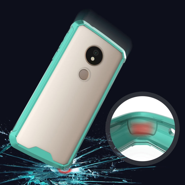 Acrylic + TPU Shockproof Transparent Armor Case for Motorola Moto G6 Play (US Version)