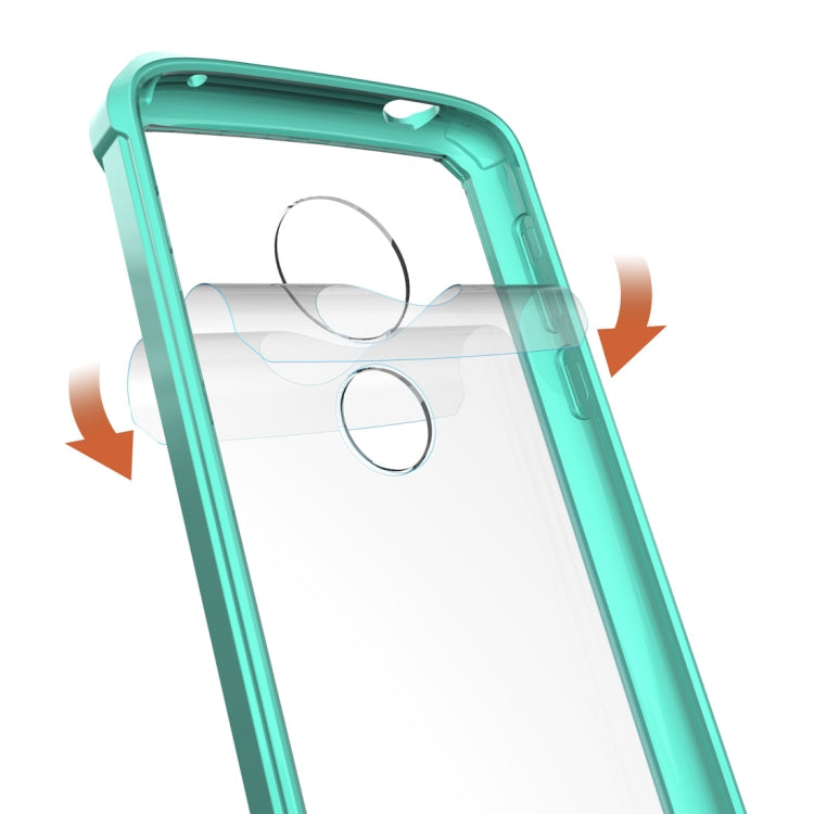 Acrylic + TPU Shockproof Transparent Armor Case for Motorola Moto G6 Play (US Version)
