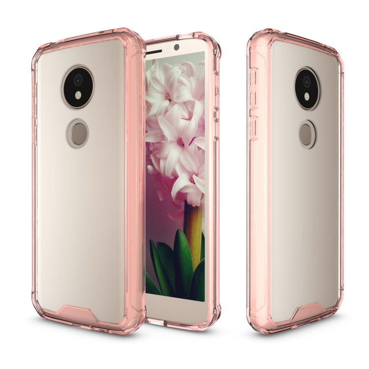 Acrylic + TPU Shockproof Transparent Armor Case for Motorola Moto G6 Play (US Version)