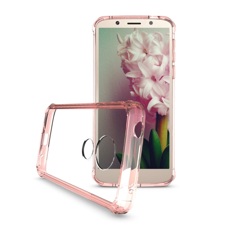 Acrylic + TPU Shockproof Transparent Armor Case for Motorola Moto G6 Play (US Version)