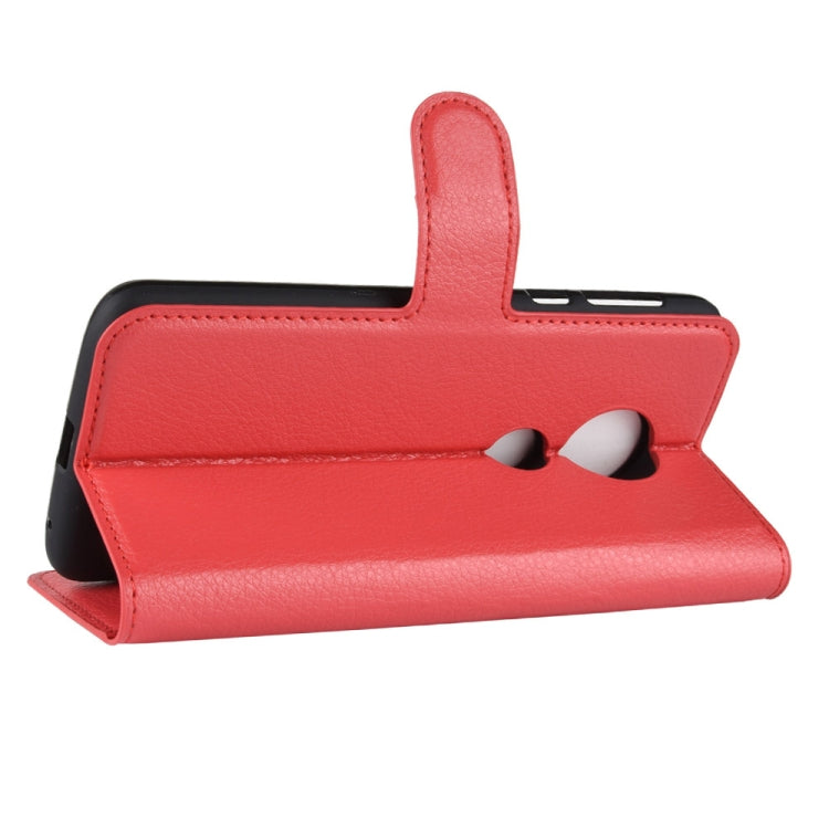 Litchi Texture Horizontal Flip Leather Case for Motorola Moto E5 Play, with Wallet & Holder & Card Slots