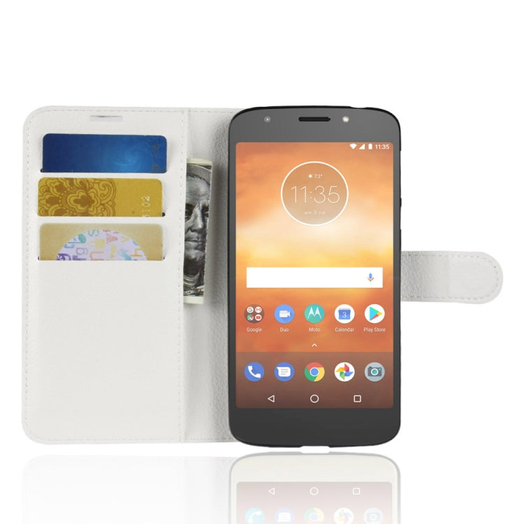Litchi Texture Horizontal Flip Leather Case for Motorola Moto E5 Play, with Wallet & Holder & Card Slots