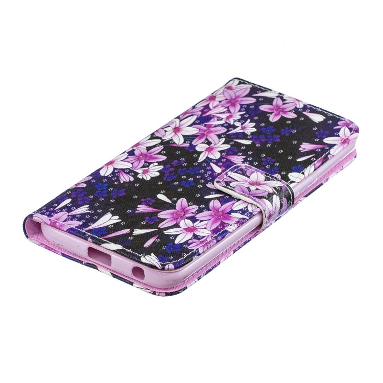 Lily Pattern Horizontal Flip Leather Case for Motorola Moto G6 Plus, with Holder & Card Slots & Wallet