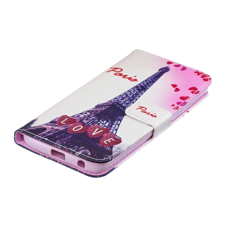 Love Tower Pattern Horizontal Flip Leather Case for Motorola Moto G6 Plus, with Holder & Card Slots & Wallet