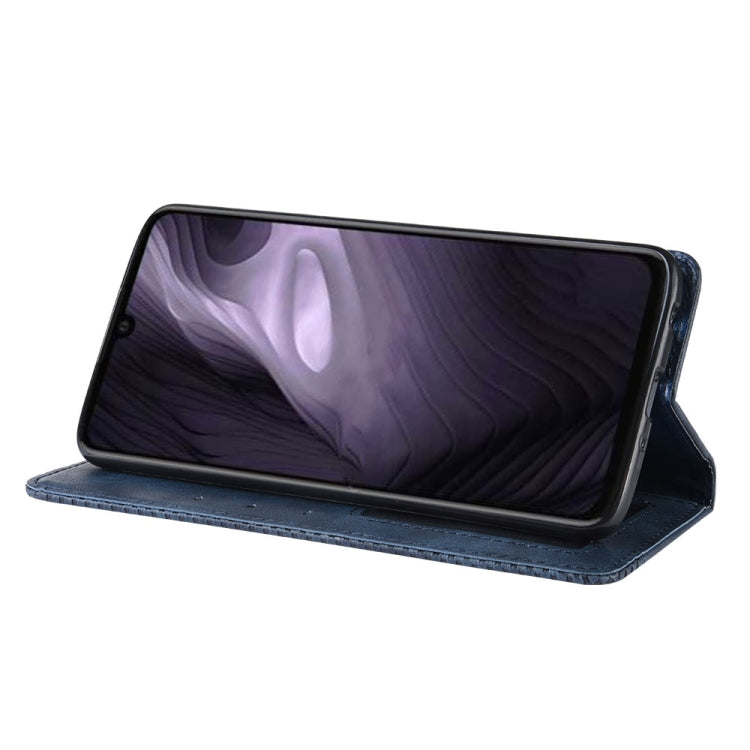 Magnetic Buckle Retro Crazy Horse Texture Horizontal Flip Leather Case for Moto Z4 Play, with Holder & Card Slots & Photo Frame