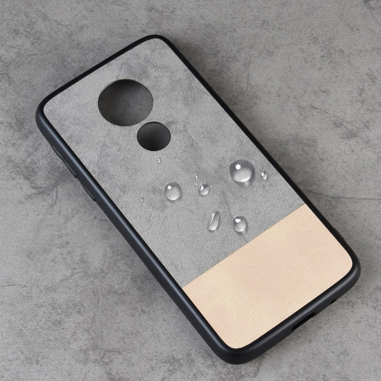 Shockproof Color Matching Denim PC + PU + TPU Case for Motorola Moto G7 Play (EU Version)
