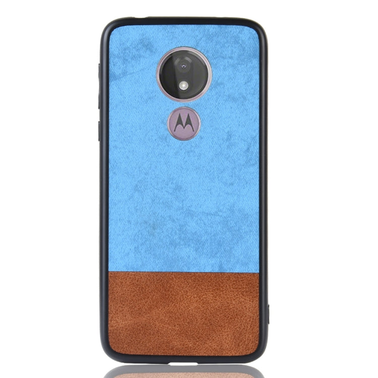 Shockproof Color Matching Denim PC + PU + TPU Case for Motorola Moto G7 Power (EU Version)